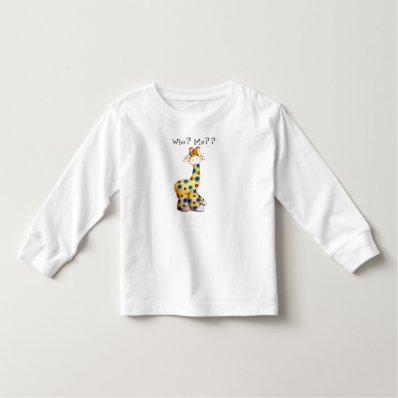 Whimsical Hippie Giraffe Funny Toddler T-Shirt