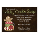 Whimsical Holiday Cookie Swap Invitations