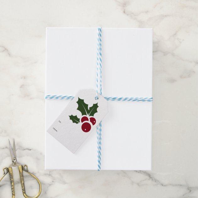 Whimsical Holly | Holiday Gift Tags Pack Of Gift Tags 3/3