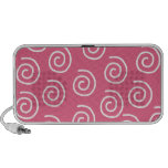 Whimsical Honeysuckle Pink Swirl Speaker