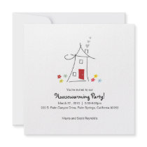 Whimsical Housewarming Party Custom Invitation