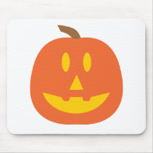 Whimsical jack o' lantern mousepads