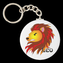 Whimsical Leo Keychain keychains