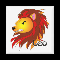 Whimsical Leo Magnets magnets