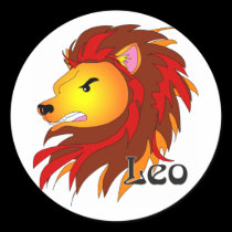 Whimsical Leo Stickers stickers