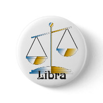 Whimsical Libra Buttons