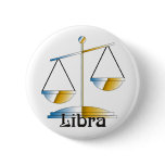 Whimsical Libra Buttons