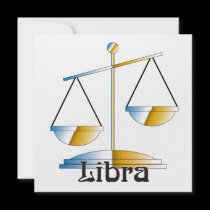 Whimsical Libra Invitations