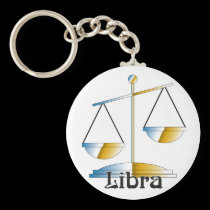 Whimsical Libra Keychain