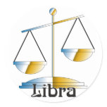 Whimsical Libra Stickers