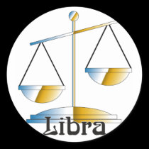 Whimsical Libra Stickers