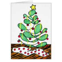 Whimsical Little Christmas Tree Cards