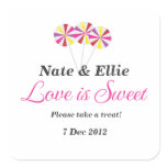 Whimsical lollipop Candy Buffet Sticker