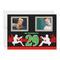 Whimsical Mafia Style 30th Birthday Party Invite
