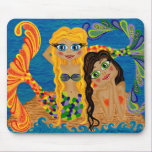 Whimsical Mermaid Computer Mouse Pad mousepads
