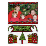 Whimsical Merry Christmas Greeting Cards