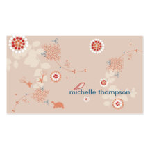 Whimsical Nature Mommy Calling Card Business Card Template