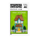 Whimsical New Address Housewarming Stamp