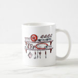 Whimsical Old Fashioned Kitchen Art Mugs