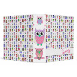 Whimsical Owl Binder