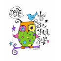 Whimsical Owl Illustration t-shirts