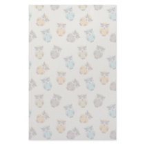whimsical owl pattern custom stationery