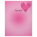 Whimsical pink heart doodle personalized flyer