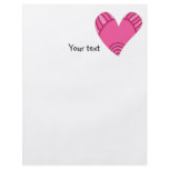 Whimsical pink heart doodle personalized flyer