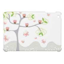 Whimsical Pink Sweet Cupcakes Tree iPad Mini Case