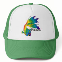 Whimsical Pisces Caps Trucker Hats