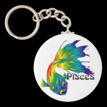 Whimsical Pisces Keychain keychains