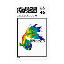 Whimsical Pisces Postage Stamps