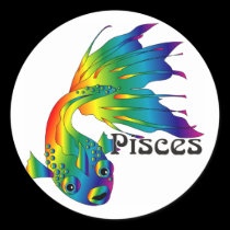 Whimsical Pisces Stickers stickers