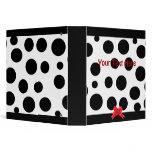 Whimsical Polka Dot Binder