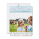 Whimsical Poster Style Photo Wedding Save the Date Personalized Invites
