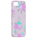 Whimsical Purple Floral iPhone 5 Cases