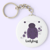 Whimsical Purple Ladybug keychains