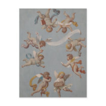 Whimsical Renaissance Cherub Angels postcards