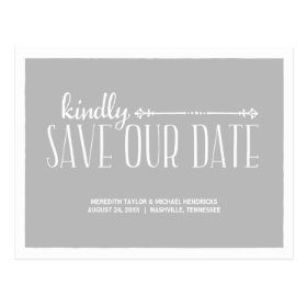 Whimsical Rustic Save the Date Post Cards