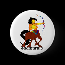 Whimsical Sagittarius Buttons buttons