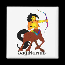 Whimsical Sagittarius Magnets magnets