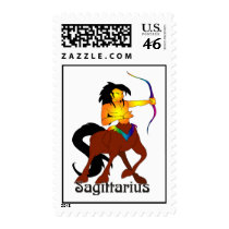 Whimsical Sagittarius Postage Stamps by Azodnem Whimsical Sagittarius Postage Stamps