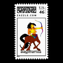Whimsical Sagittarius Postage Stamps stamps