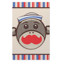Whimsical Sailor Sock Monkey Stationary Custom Stationery