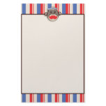 Whimsical Sailor Sock Monkey Stationary W/Border Stationery Paper