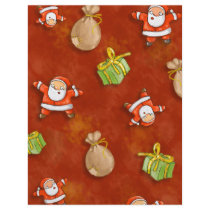whimsical santa and presents pattern personalized flyer