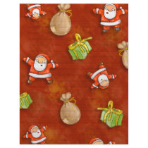 whimsical santa and presents pattern personalized letterhead