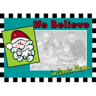 Whimsical Santa Claus Card card