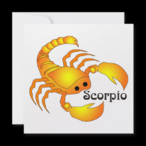 Whimsical Scorpio Invitations invitations