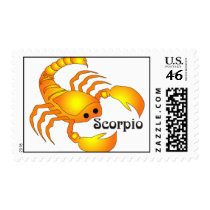 Whimsical Scorpio Postage Stamp